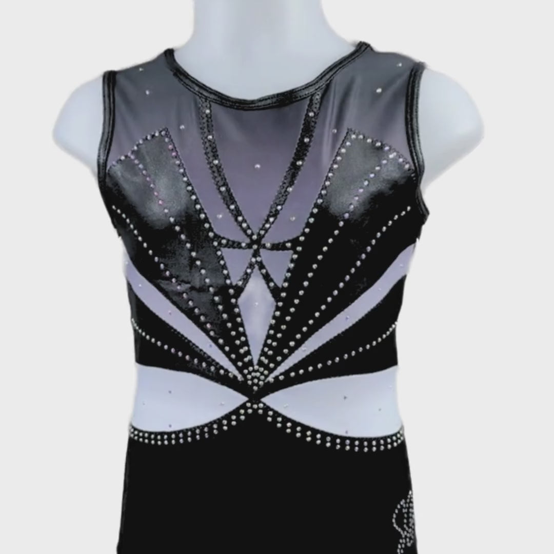 Turnpakje Roos Zwart Wit