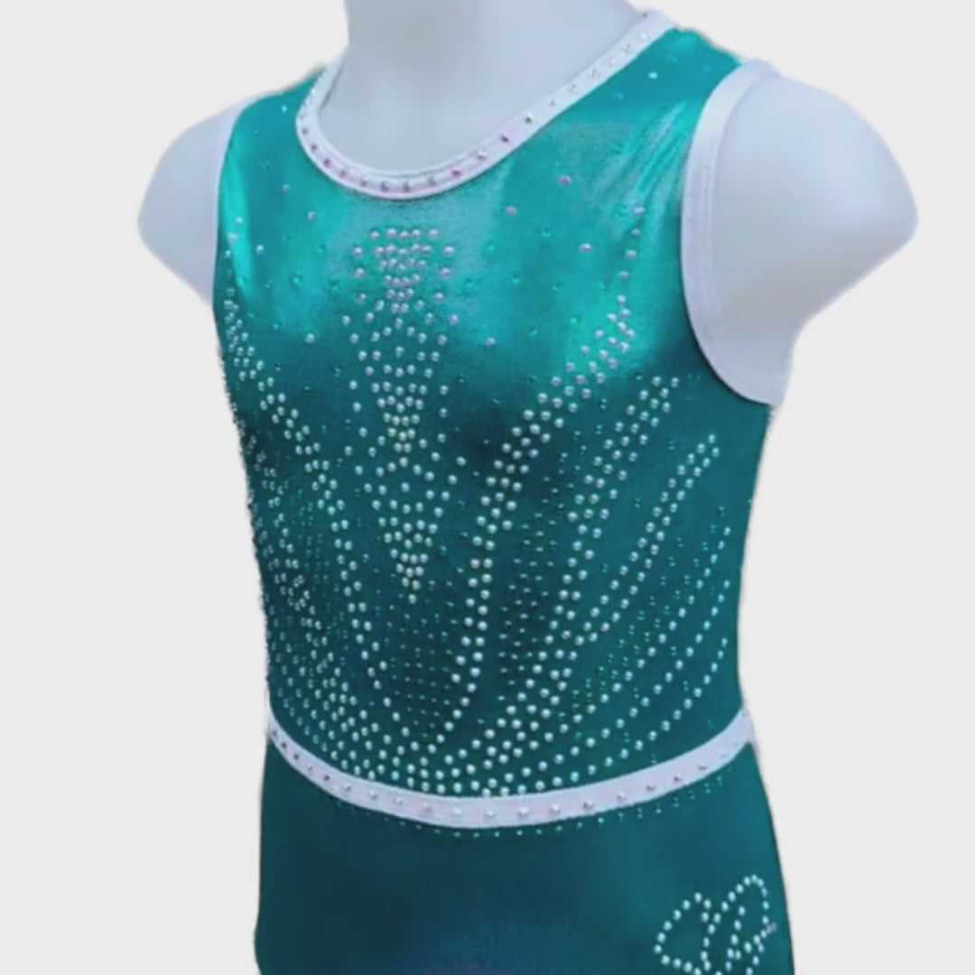 Turnpakje Zenna Zeegroen Zilver