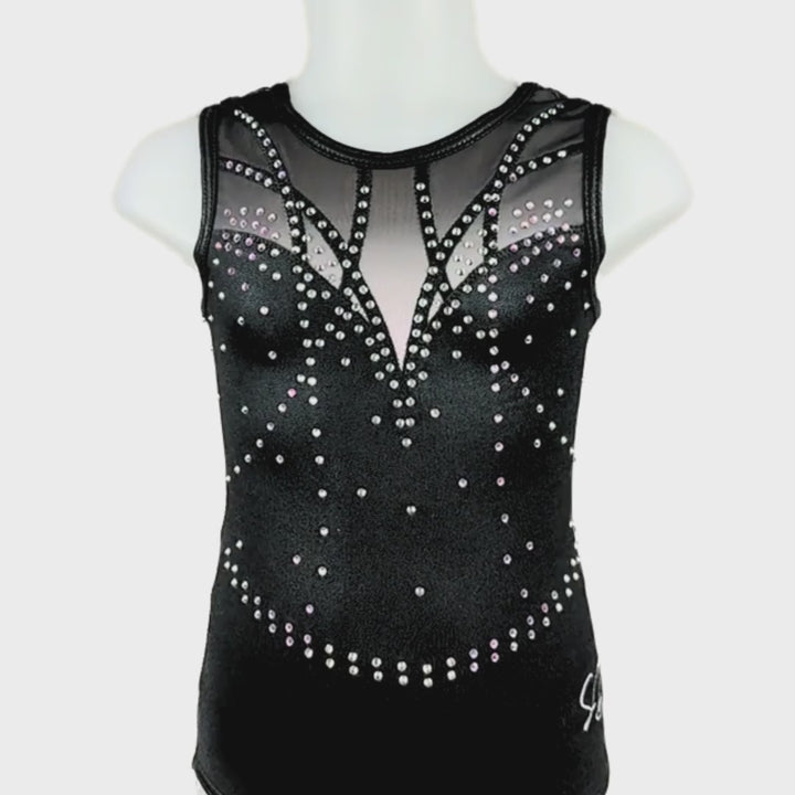 Turnpakje Renate Zwart Mouwloos