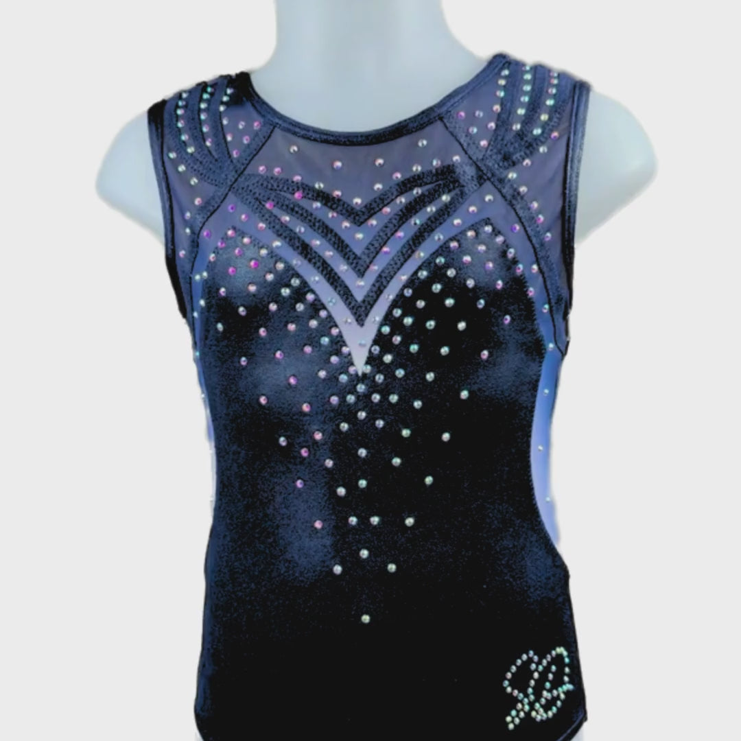 Turnpakje Elise Navy Mouwloos