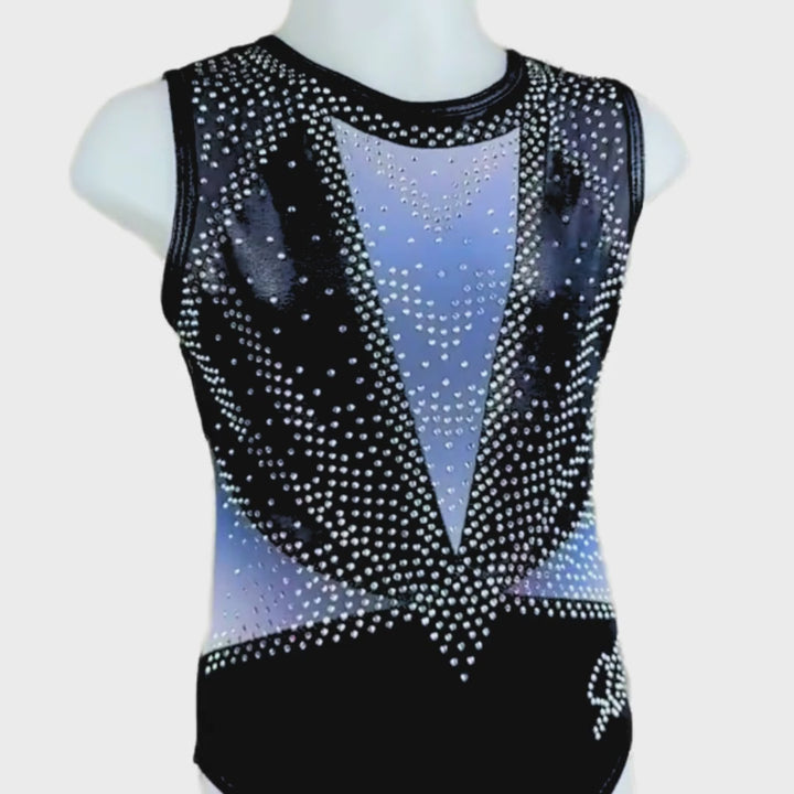 Turnpakje Amy Navy Wit Mouwloos