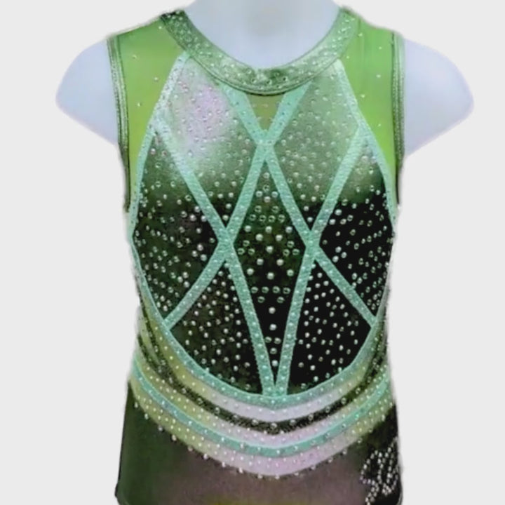 Sienna Khaki Sleeveless Leotard