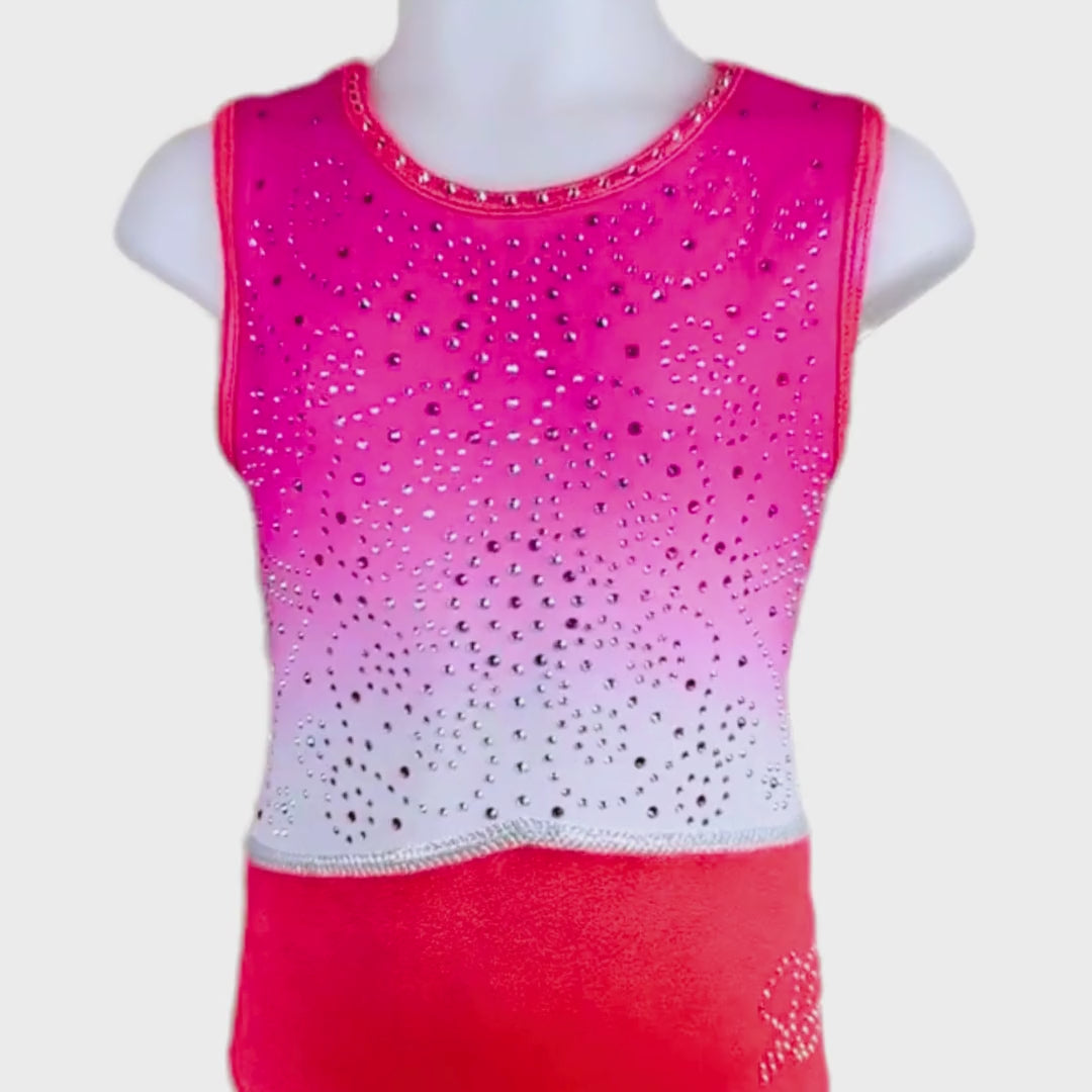 Turnpakje Danique Neon Orangeade Wit
