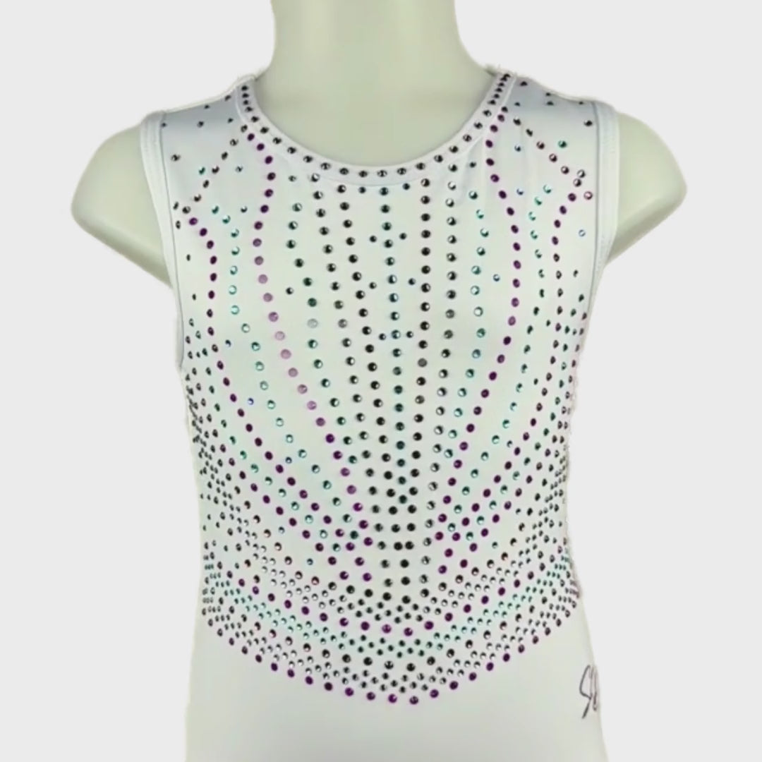 Turnpakje Yfke Wit Mouwloos