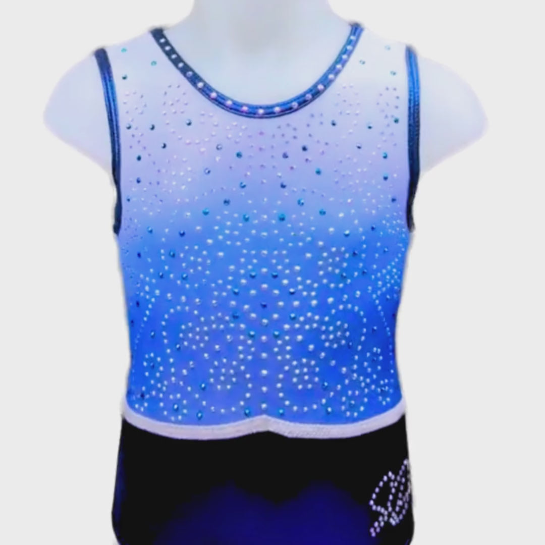 Justaucorps de gymnastique bleu marine Danique