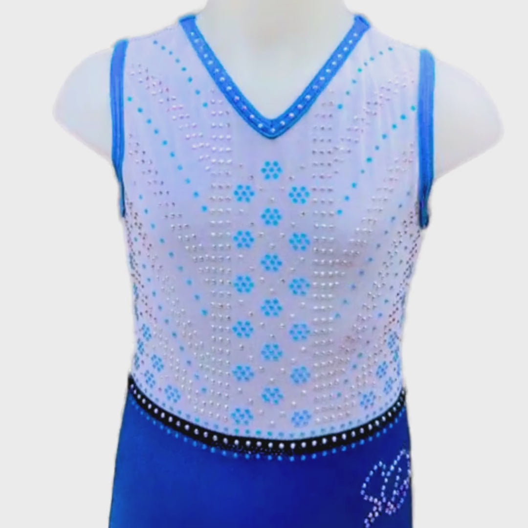 Turnpakje Liz Royal Blauw Wit