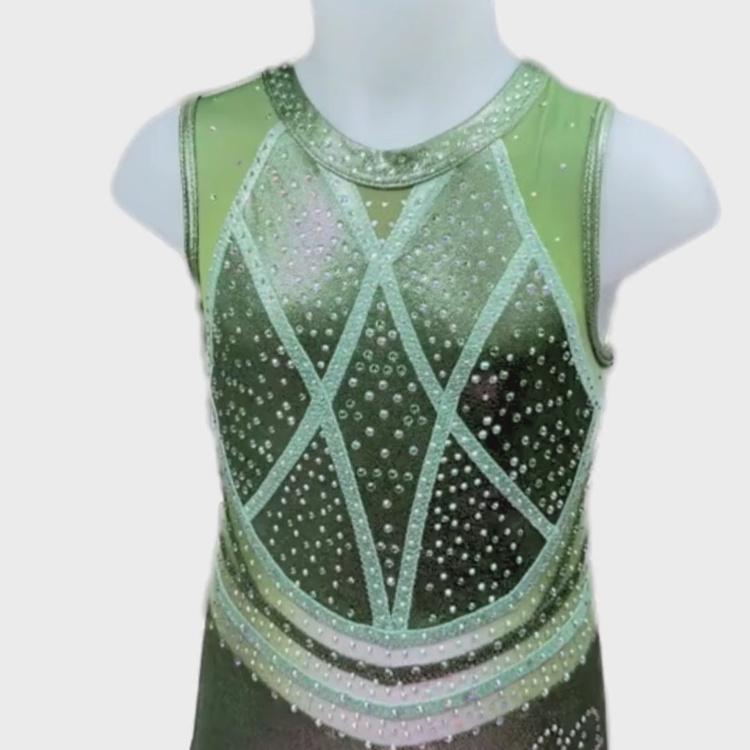 Turnpakje Sienna Kaki Mouwloos