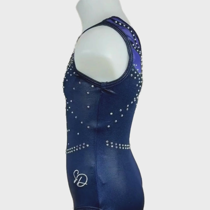 Turnpakje Renate Navy Mouwloos