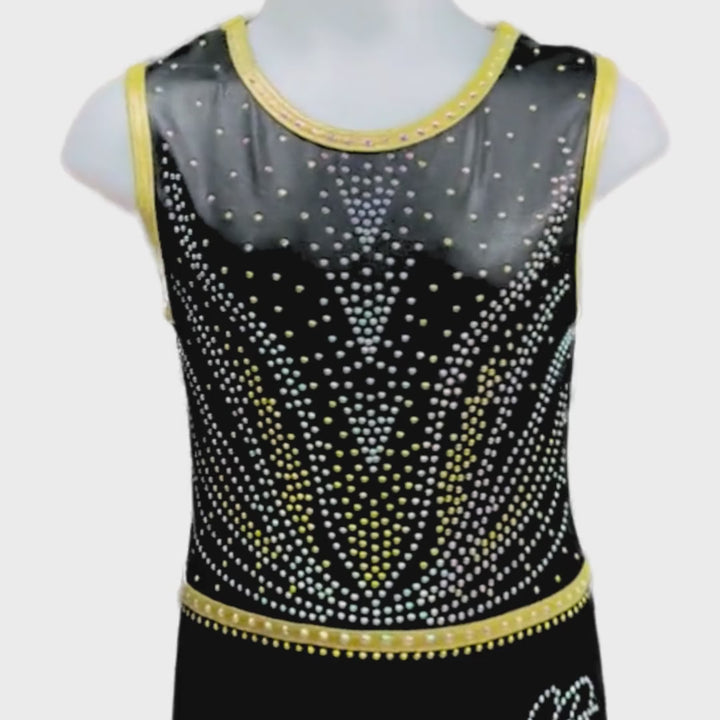 Justaucorps Zenna Noir Or