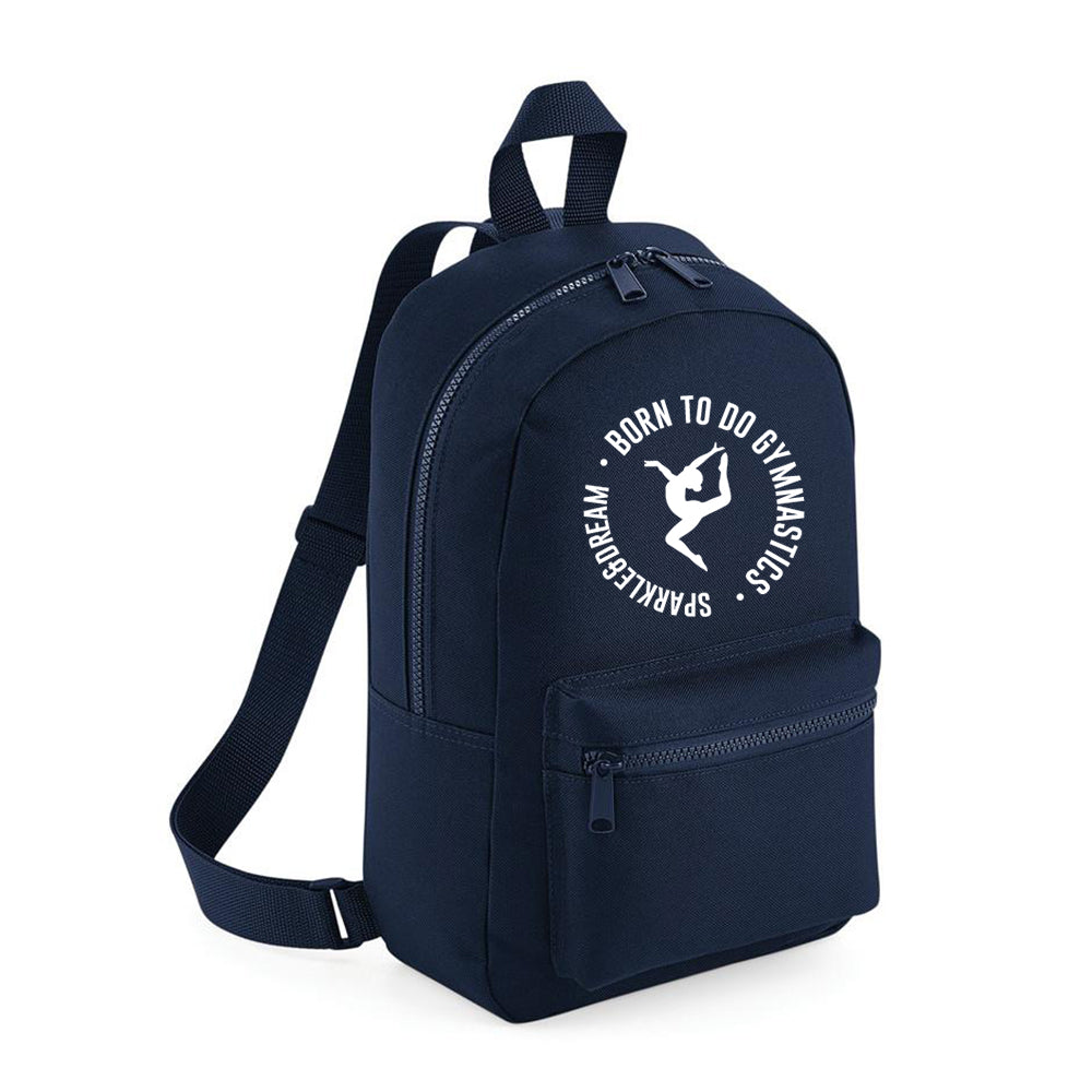 Rugzak Turntas Naomi Plaatjes Navy Blauw, Born to do Gymnastics