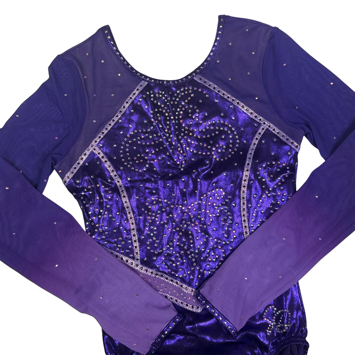 Simone Purple Lilac Long Sleeve Leotard