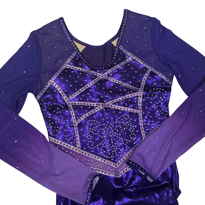 Simone Purple Lilac Long Sleeve Leotard